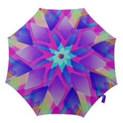 Squares Color Squares Background Hook Handle Umbrellas (medium) by Sapixe