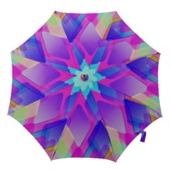 Squares Color Squares Background Hook Handle Umbrellas (small) by Sapixe