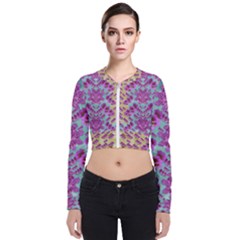 Climbing And Loving Beautiful Flowers Of Fantasy Floral Bomber Jacket by pepitasart