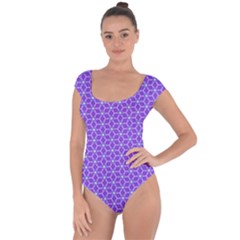 Lavender Tiles Short Sleeve Leotard  by jumpercat