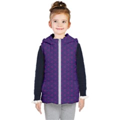 Dark Tech Fruit Pattern Kid s Hooded Puffer Vest by jumpercat