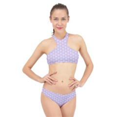 Light Tech Fruit Pattern High Neck Bikini Set by jumpercat