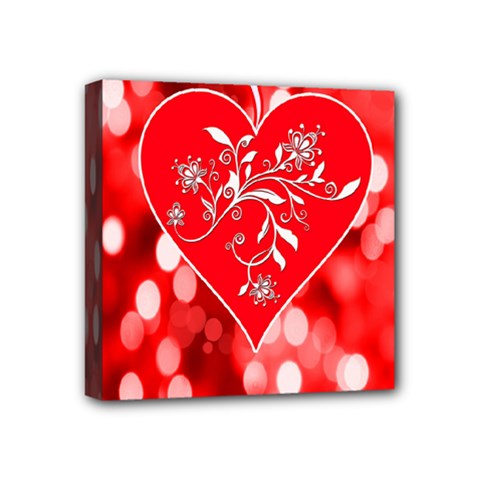 Love Romantic Greeting Celebration Mini Canvas 4  X 4  by Sapixe