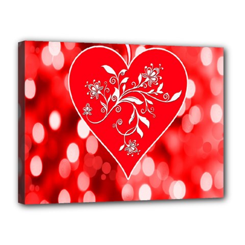 Love Romantic Greeting Celebration Canvas 16  X 12  by Sapixe