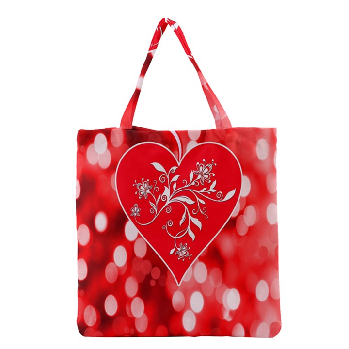 Love Romantic Greeting Celebration Grocery Tote Bag