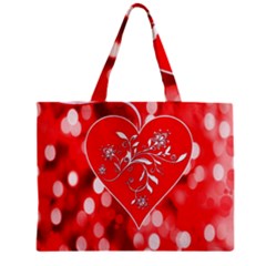 Love Romantic Greeting Celebration Zipper Mini Tote Bag by Sapixe