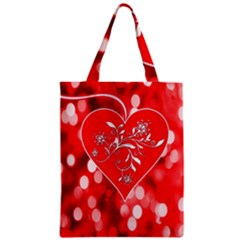 Love Romantic Greeting Celebration Zipper Classic Tote Bag by Sapixe