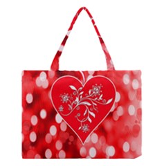 Love Romantic Greeting Celebration Medium Tote Bag by Sapixe