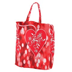 Love Romantic Greeting Celebration Giant Grocery Zipper Tote by Sapixe