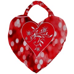 Love Romantic Greeting Celebration Giant Heart Shaped Tote by Sapixe