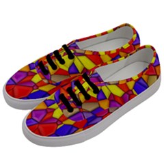 Mosaic Tiles Pattern Texture Men s Classic Low Top Sneakers by Sapixe