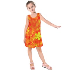 Background Reason Pattern Design Kids  Sleeveless Dress by Sapixe