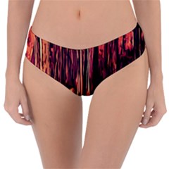 Forest Autumn Trees Trail Road Reversible Classic Bikini Bottoms by Sapixe