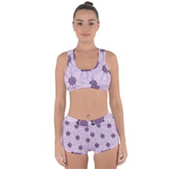 Background Desktop Flowers Lilac Racerback Boyleg Bikini Set by Sapixe