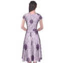 Background Desktop Flowers Lilac Cap Sleeve Wrap Front Dress View2