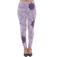 Background Desktop Flowers Lilac Lightweight Velour Leggings by Sapixe