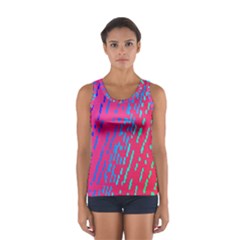 Background Desktop Mosaic Raspberry Sport Tank Top  by Sapixe