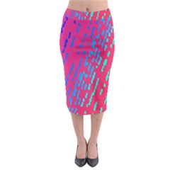 Background Desktop Mosaic Raspberry Midi Pencil Skirt by Sapixe