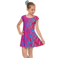 Background Desktop Mosaic Raspberry Kids Cap Sleeve Dress by Sapixe