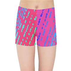 Background Desktop Mosaic Raspberry Kids Sports Shorts by Sapixe