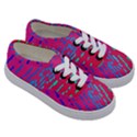 Background Desktop Mosaic Raspberry Kids  Classic Low Top Sneakers View3