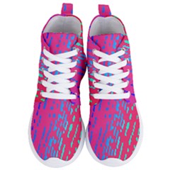 Background Desktop Mosaic Raspberry Women s Lightweight High Top Sneakers