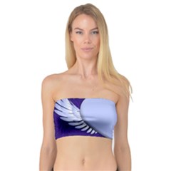 Background Texture Heart Wings Bandeau Top