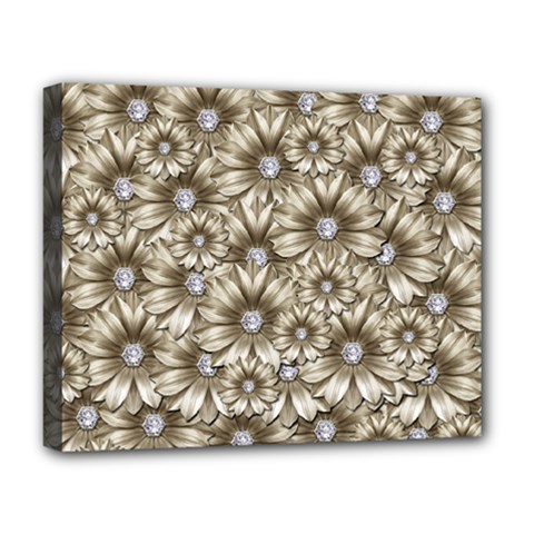 Background Flowers Deluxe Canvas 20  X 16   by Sapixe