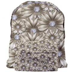 Background Flowers Giant Full Print Backpack by Sapixe