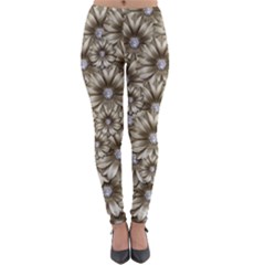 Background Flowers Lightweight Velour Leggings