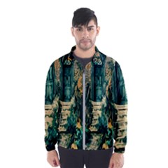 Porch Door Stairs House Windbreaker (men)