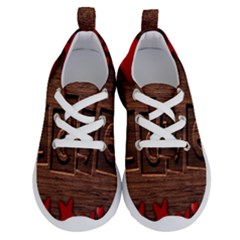 Background Romantic Love Wood Running Shoes by Sapixe