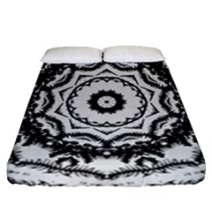 Abstract Pattern Fractal Fitted Sheet (queen Size) by Sapixe