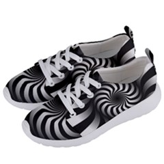 Art Optical Black White Hypnotic Women s Lightweight Sports Shoes by Sapixe