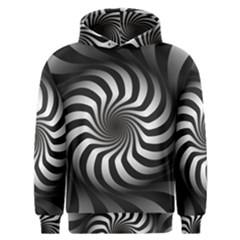 Art Optical Black White Hypnotic Men s Overhead Hoodie by Sapixe