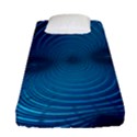 Background Brush Particles Wave Fitted Sheet (Single Size) View1