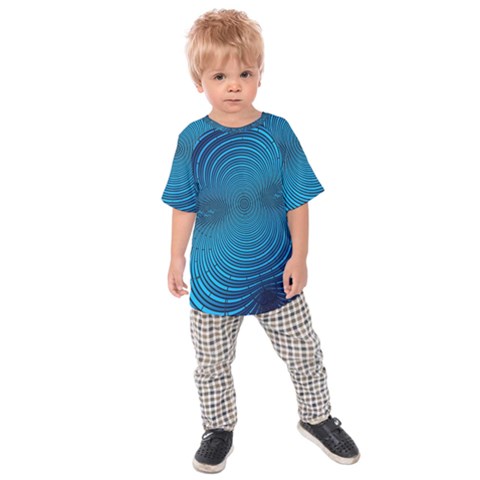 Background Brush Particles Wave Kids Raglan Tee by Sapixe