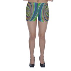 Ellipse Background Elliptical Skinny Shorts by Sapixe