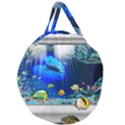 Dolphin Art Creation Natural Water Giant Round Zipper Tote View1