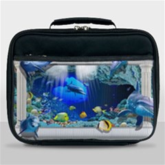 Dolphin Art Creation Natural Water Lunch Bag by Sapixe