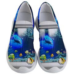 Dolphin Art Creation Natural Water Women s Lightweight Slip Ons by Sapixe