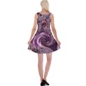 Purple Abstract Art Fractal Reversible Velvet Sleeveless Dress View2