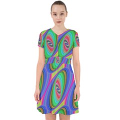 Ellipse Pattern Elliptical Fractal Adorable In Chiffon Dress by Sapixe