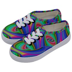 Ellipse Pattern Elliptical Fractal Kids  Classic Low Top Sneakers by Sapixe