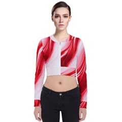 Flame Red Fractal Energy Fiery Bomber Jacket by Sapixe