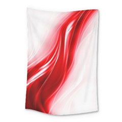 Flame Red Fractal Energy Fiery Small Tapestry by Sapixe