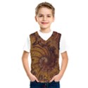 Copper Caramel Swirls Abstract Art Kids  SportsWear View1