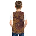 Copper Caramel Swirls Abstract Art Kids  SportsWear View2