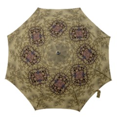 Fractal Art Colorful Pattern Hook Handle Umbrellas (medium) by Sapixe