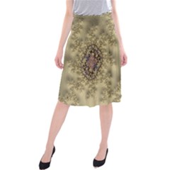 Fractal Art Colorful Pattern Midi Beach Skirt by Sapixe